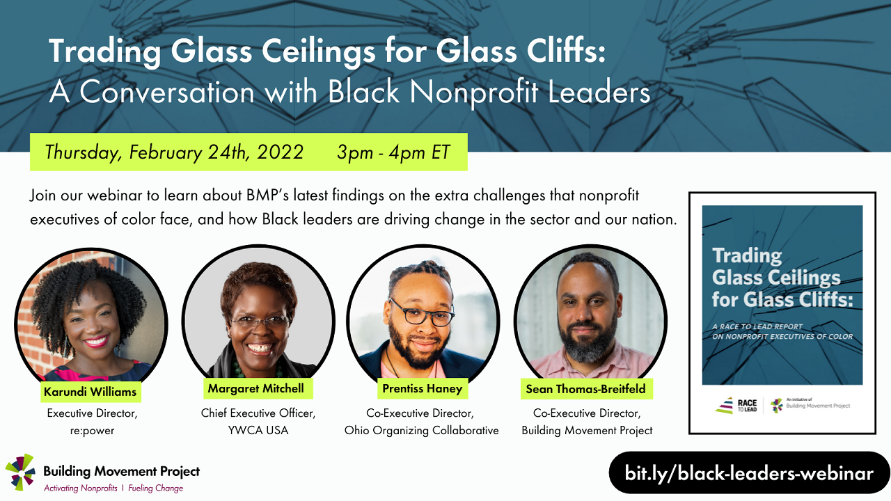 Trading Glass Ceilings for Glass Cliffs: A Conversation with Black Nonprofit Leaders