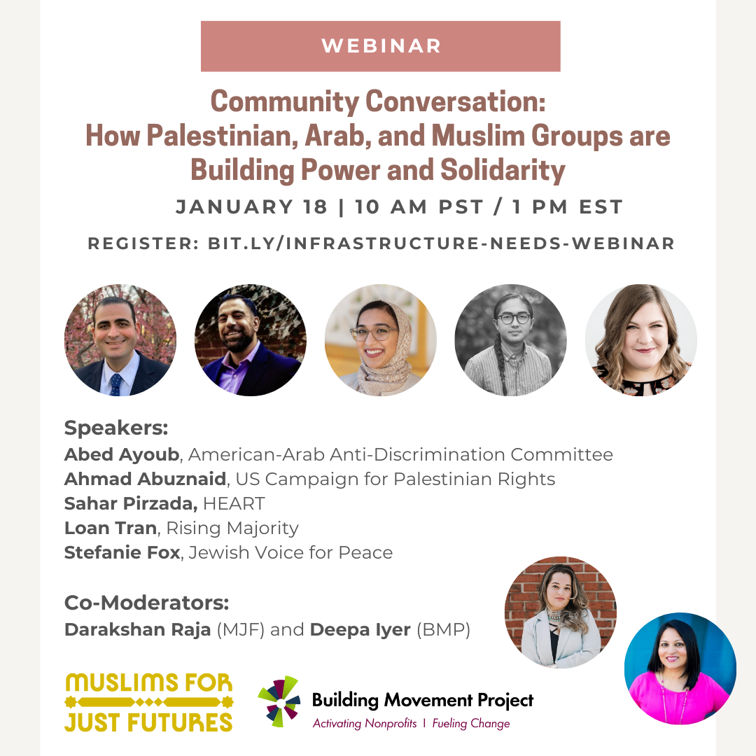 Community Conversation: How Palestinian, Arab, and Muslim Groups are Building Power and Solidarity