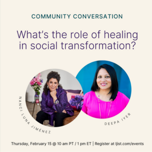 What is the role of healing in social transformation?