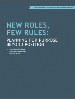 New Roles Few Rules Planning for Purpose Beyond Position